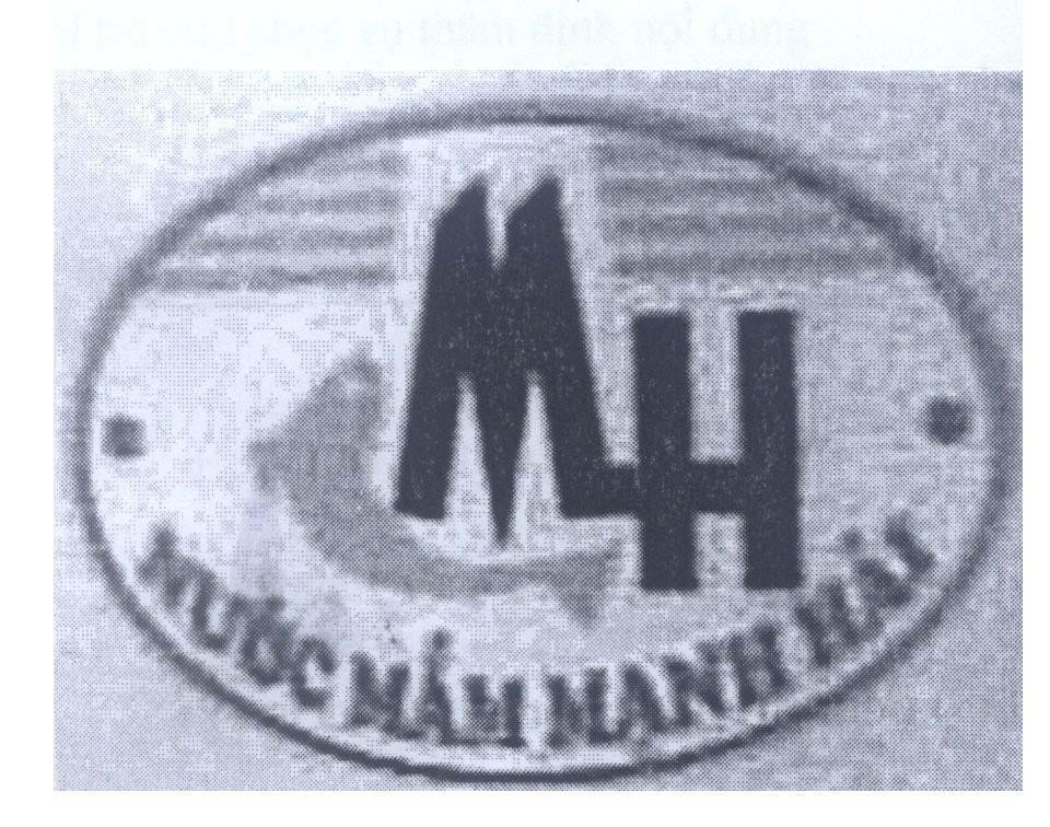 Mẫu nhãn hiệu MH Nước Mắm Mạnh Hải