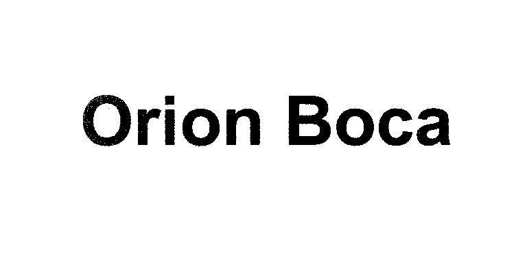 Mẫu nhãn hiệu Orion Boca