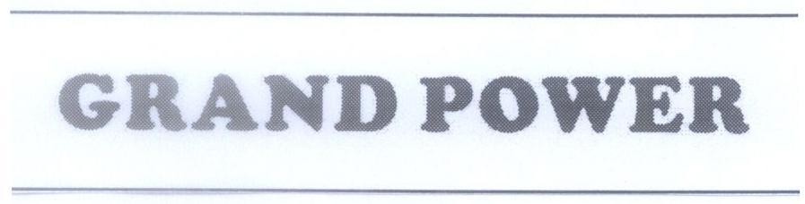 Mẫu nhãn hiệu GRAND POWER
