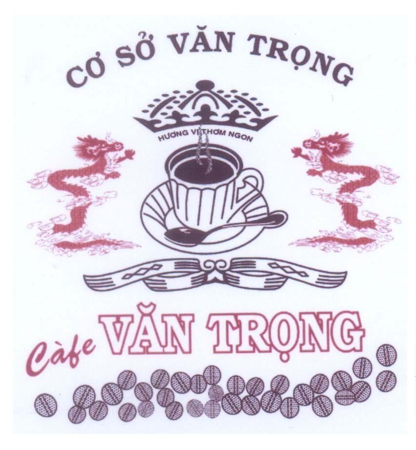 Mẫu nhãn hiệu Cơ Sở Văn Trọng Càfe Văn Trọng Hương Vị Thơm Ngon