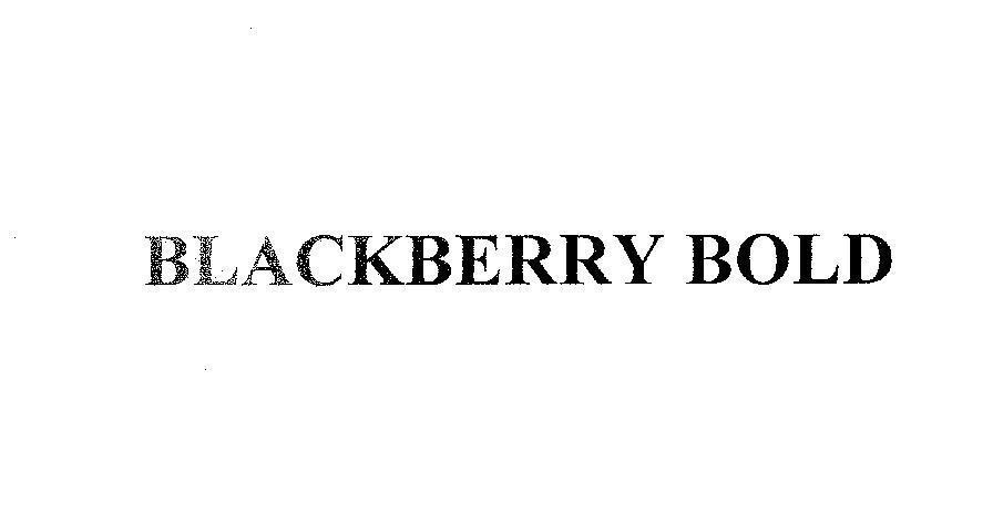 Mẫu nhãn hiệu BLACKBERRY BOLD