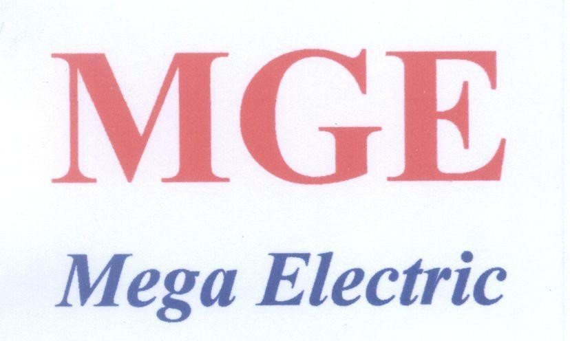 Mẫu nhãn hiệu MGE Mega Electric
