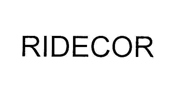 Mẫu nhãn hiệu RIDECOR