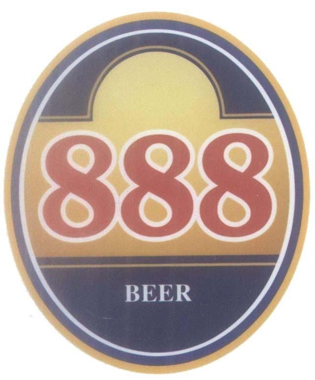 Mẫu nhãn hiệu 888 BEER