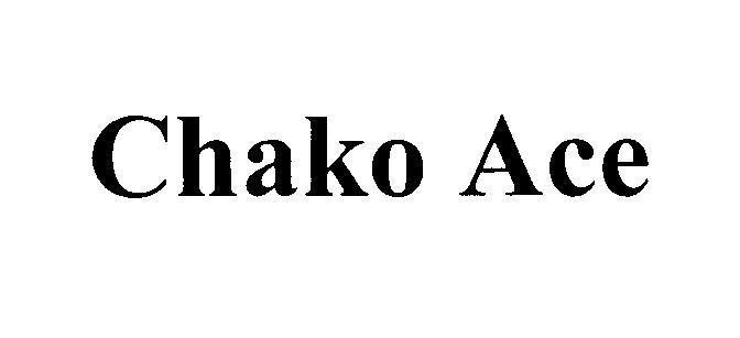 Mẫu nhãn hiệu Chako Ace