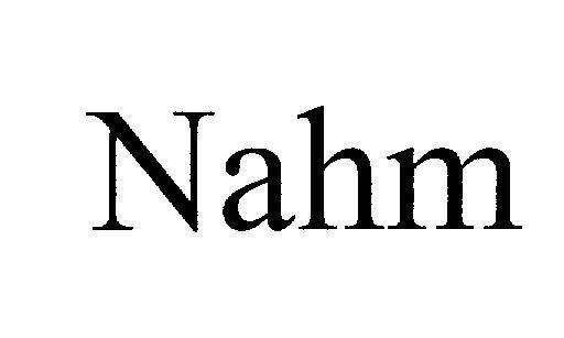 Mẫu nhãn hiệu Nahm