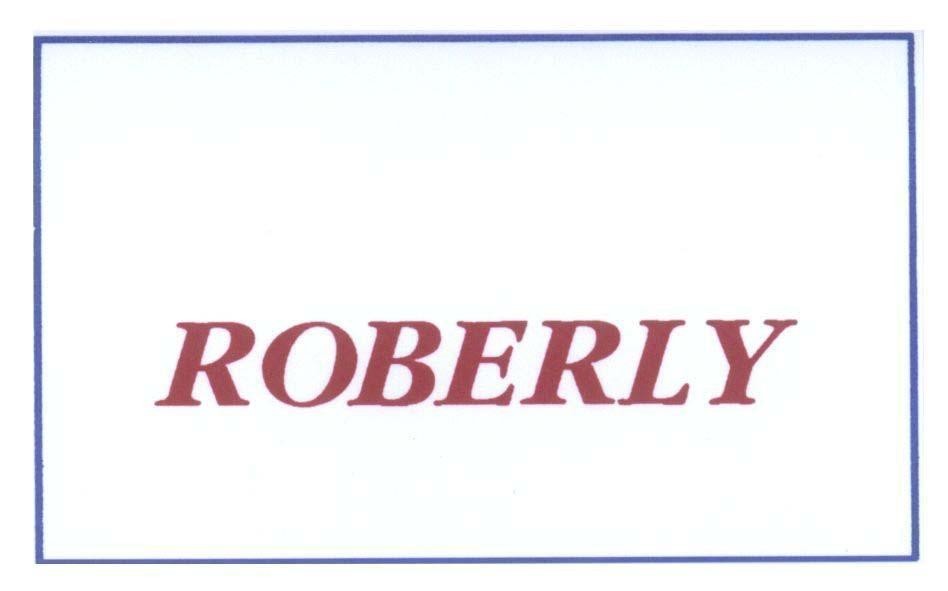 Mẫu nhãn hiệu ROBERLY