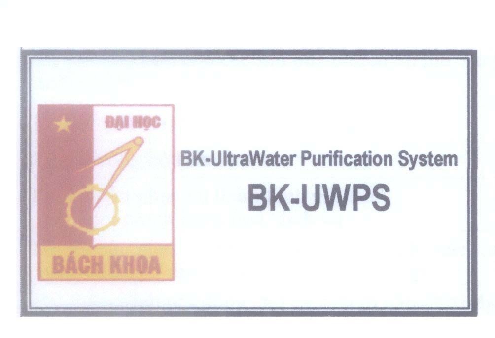 Mẫu nhãn hiệu Đại Học Bách Khoa BK-UltraWater Purification System BK-UWPS