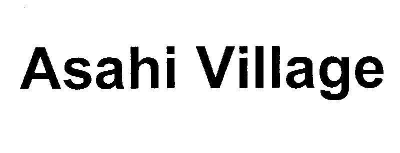Mẫu nhãn hiệu Asahi Village
