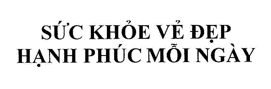 Mẫu nhãn hiệu Sức khoẻ vẻ đẹp hạnh phúc mỗi ngày