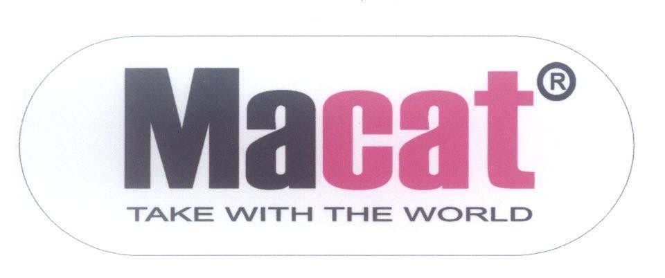 Mẫu nhãn hiệu Macat TAKE WITH THE WORLD