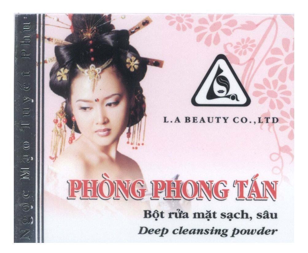 Mẫu nhãn hiệu L A Ngọc Mạo Tuyết Phu Phòng Phong Tán L.A BEAUTY CO., LTD Bột rửa mặt sạch, sâu Deep cleansing powder