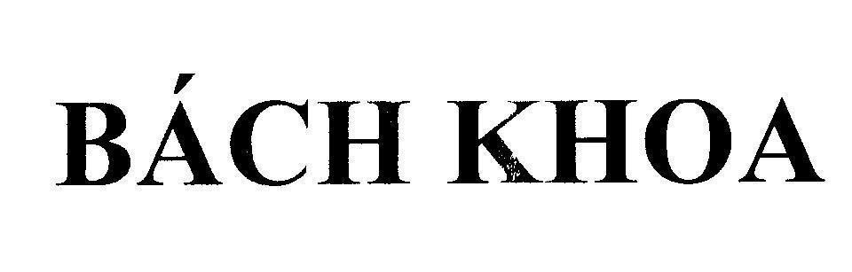Mẫu nhãn hiệu Bách Khoa