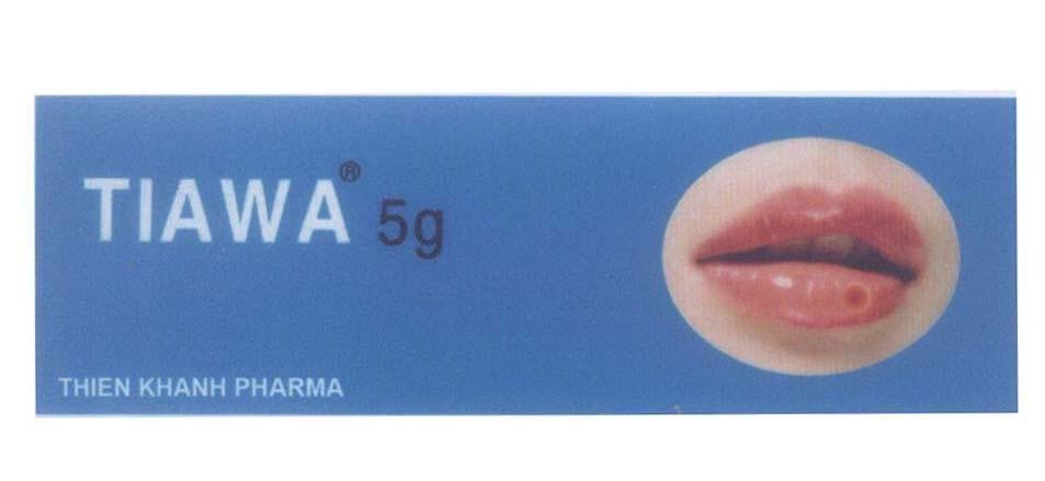 Mẫu nhãn hiệu TIAWA THIEN KHANH PHARMA 5g