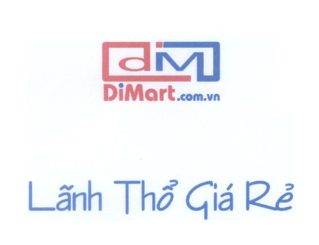 Mẫu nhãn hiệu D M DiMart.com.vn Lãnh Thổ Giá Rẻ
