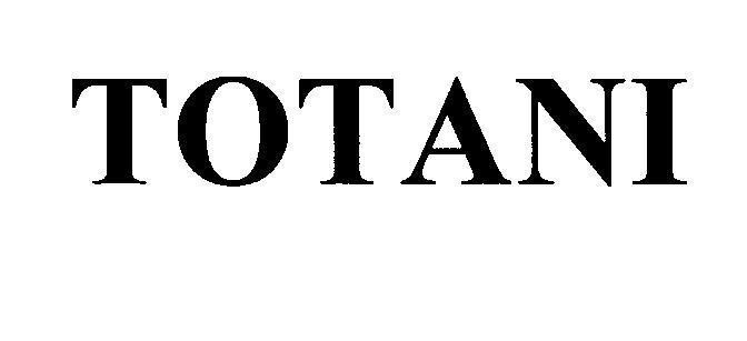 Mẫu nhãn hiệu TOTANI