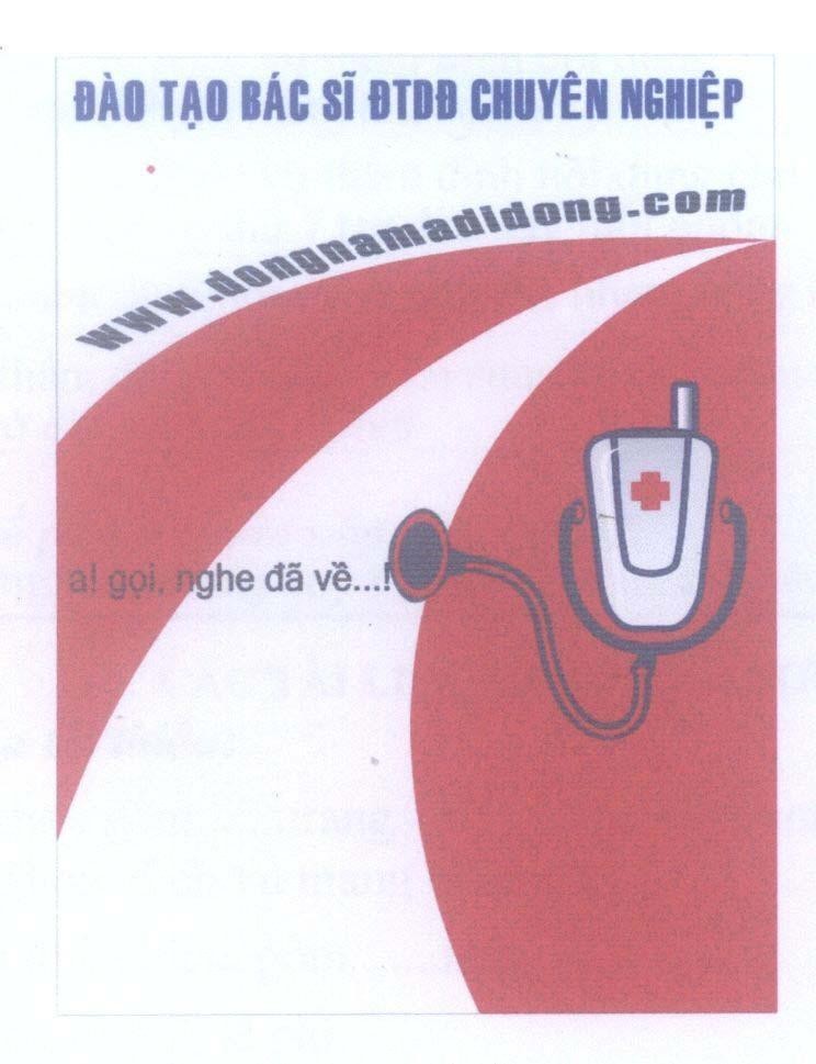 Mẫu nhãn hiệu www. dongnamadidong.com Đào Tạo Bác Sĩ ĐTDĐ Chuyên Nghiệp a! gọi, nghe đã về...!