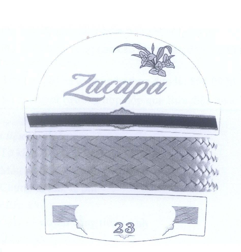Mẫu nhãn hiệu Zacapa 23