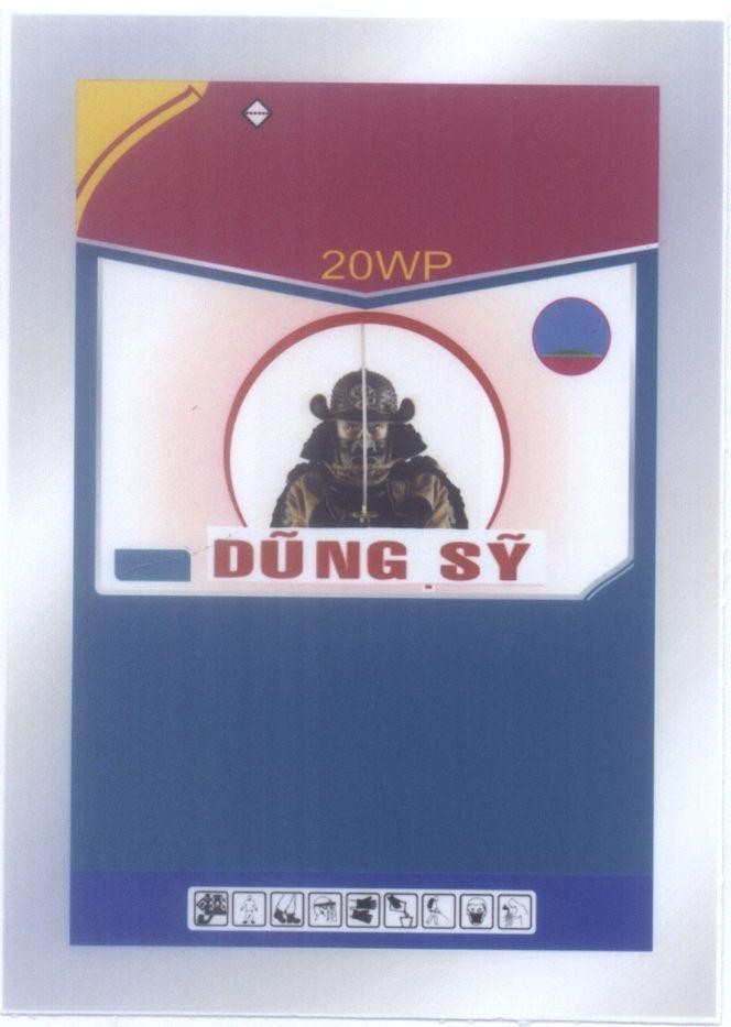 Mẫu nhãn hiệu Dũng Sỹ 20WP