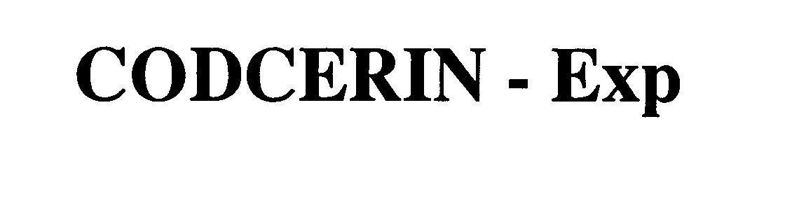 Mẫu nhãn hiệu CODCERIN - Exp