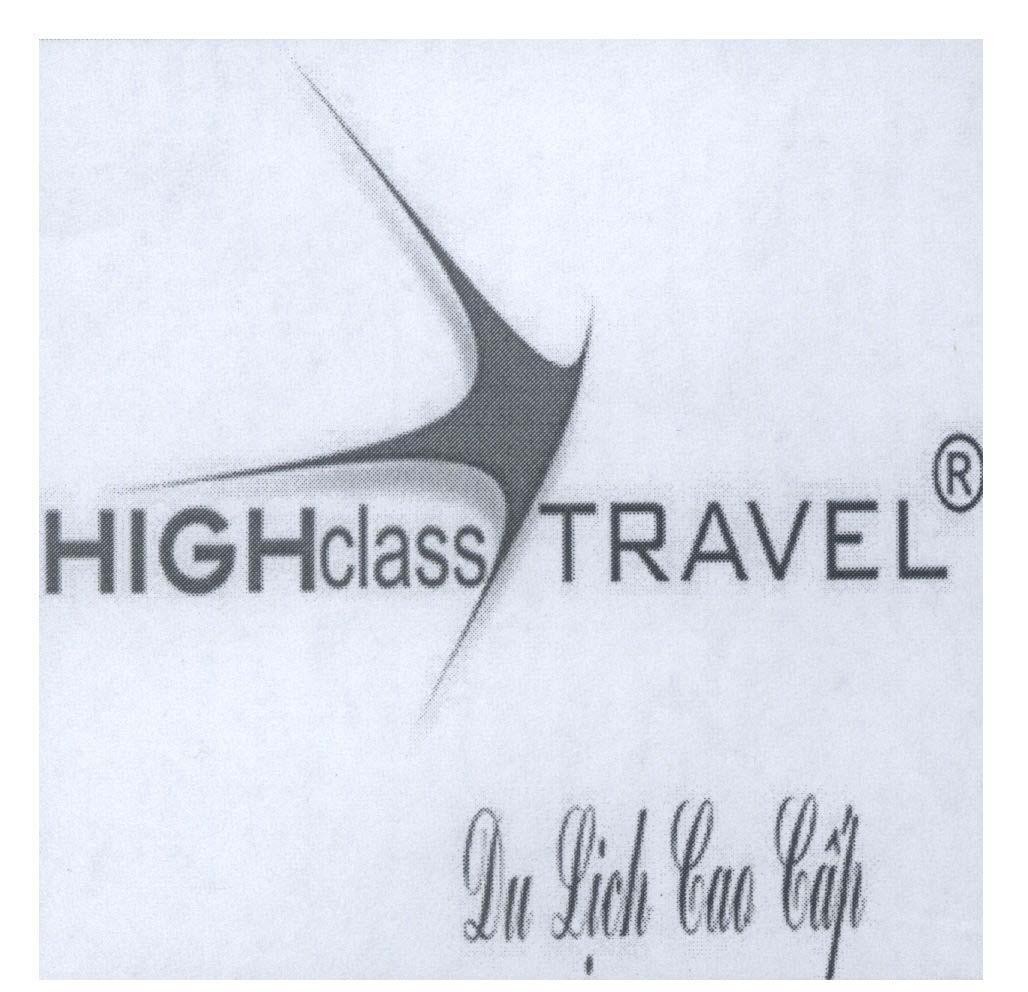 Mẫu nhãn hiệu HIGHclass TRAVEL Du Lịch Cao Cấp