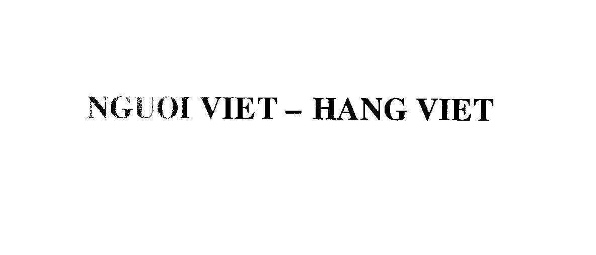Mẫu nhãn hiệu NGUOI VIET - HANG VIET