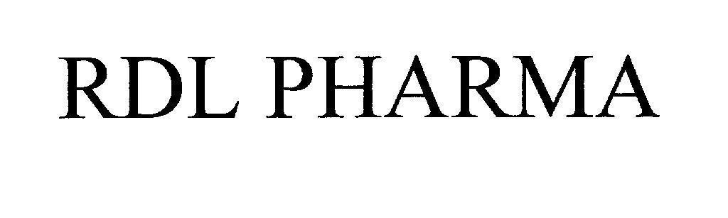 Mẫu nhãn hiệu RDL PHARMA