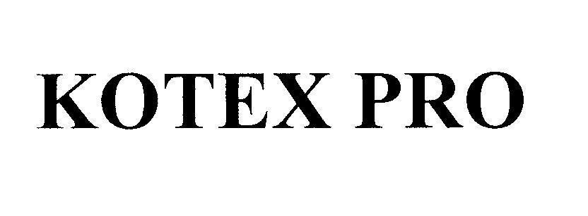 Mẫu nhãn hiệu KOTEX PRO