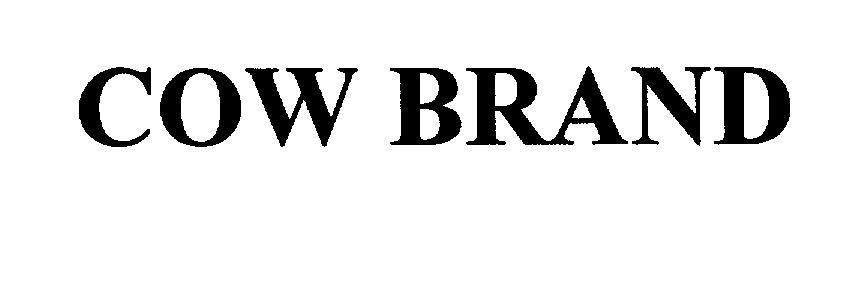 Mẫu nhãn hiệu COW BRAND