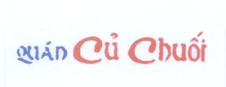 Mẫu nhãn hiệu Quán Củ Chuối