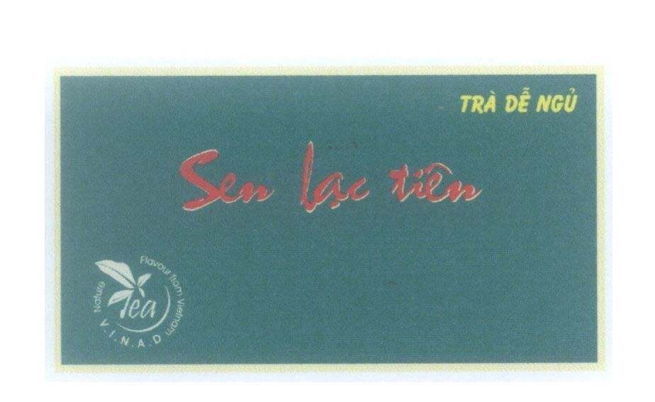 Mẫu nhãn hiệu V.I.N.A.D VINAD Tea Sen lạc tiên Trà Dễ Ngủ Nature Flavour from Vietnam
