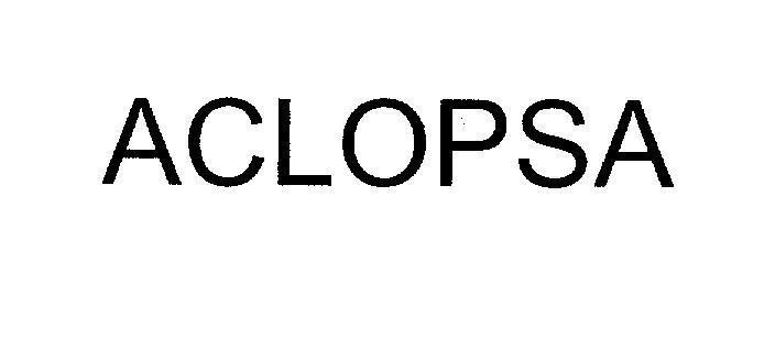 Mẫu nhãn hiệu ACLOPSA
