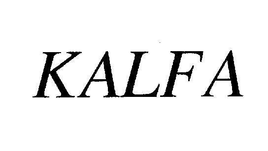 Mẫu nhãn hiệu KALFA
