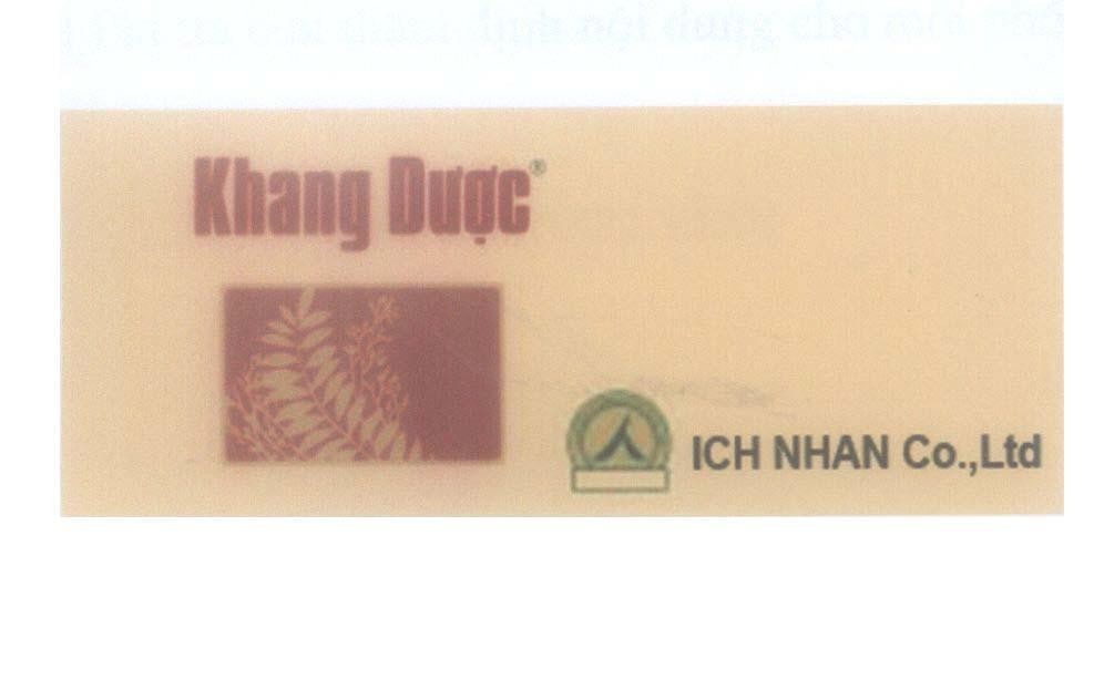 Mẫu nhãn hiệu Khang Dược ICH NHAN Co.,Ltd