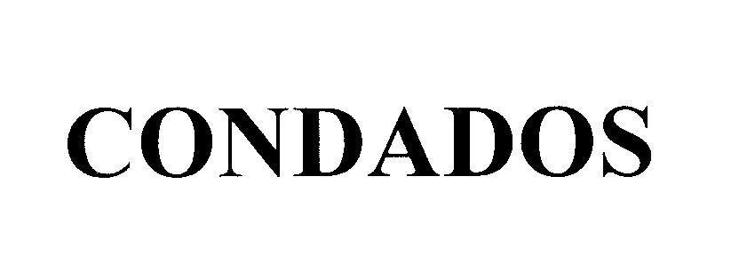Mẫu nhãn hiệu CONDADOS