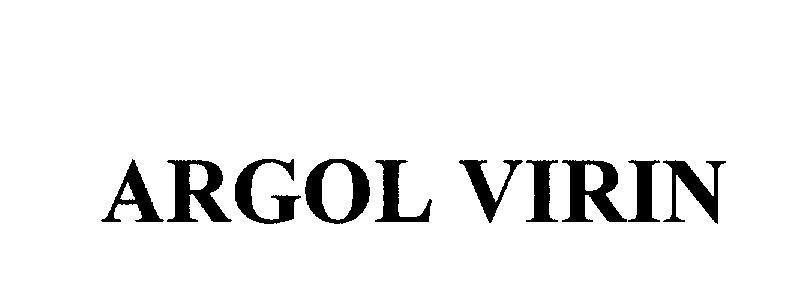 Mẫu nhãn hiệu ARGOL VIRIN