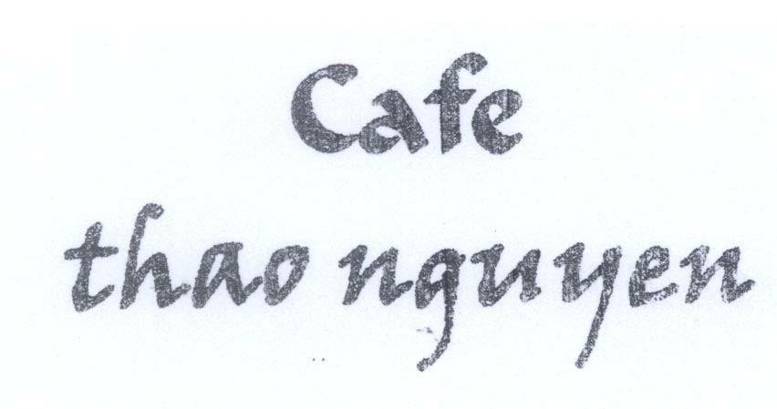 Mẫu nhãn hiệu Cafe thao nguyen