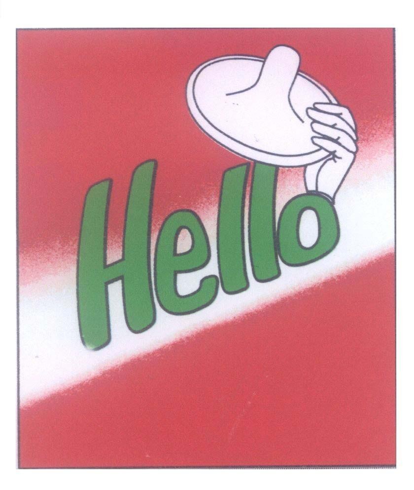 Mẫu nhãn hiệu Hello