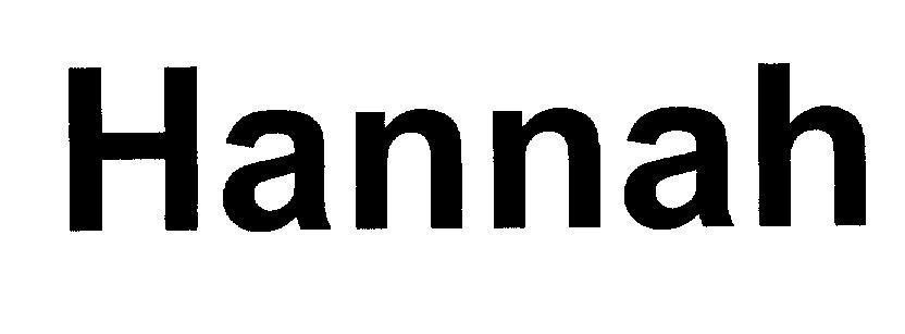 Mẫu nhãn hiệu Hannah