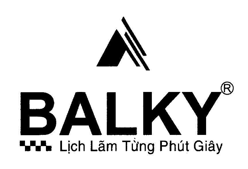 Mẫu nhãn hiệu BALKY Lịch Lãm Từng Phút Giây