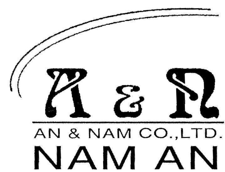 Mẫu nhãn hiệu A&N AN & NAM CO.,LTD NAM AN