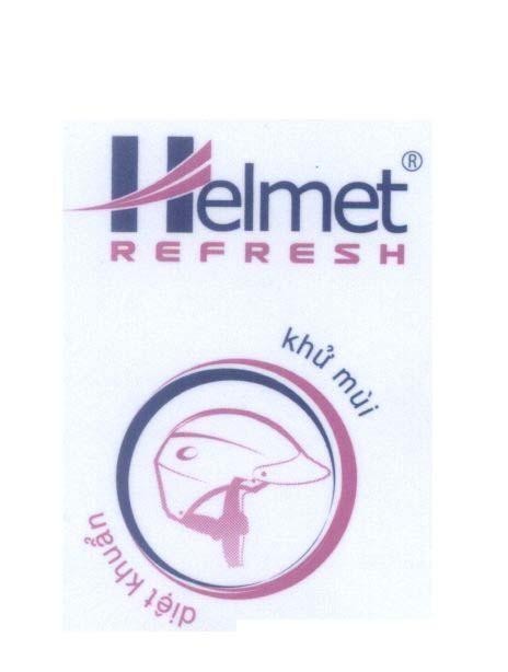 Mẫu nhãn hiệu Helmet REFRESH Khử mùi diệt khuẩn