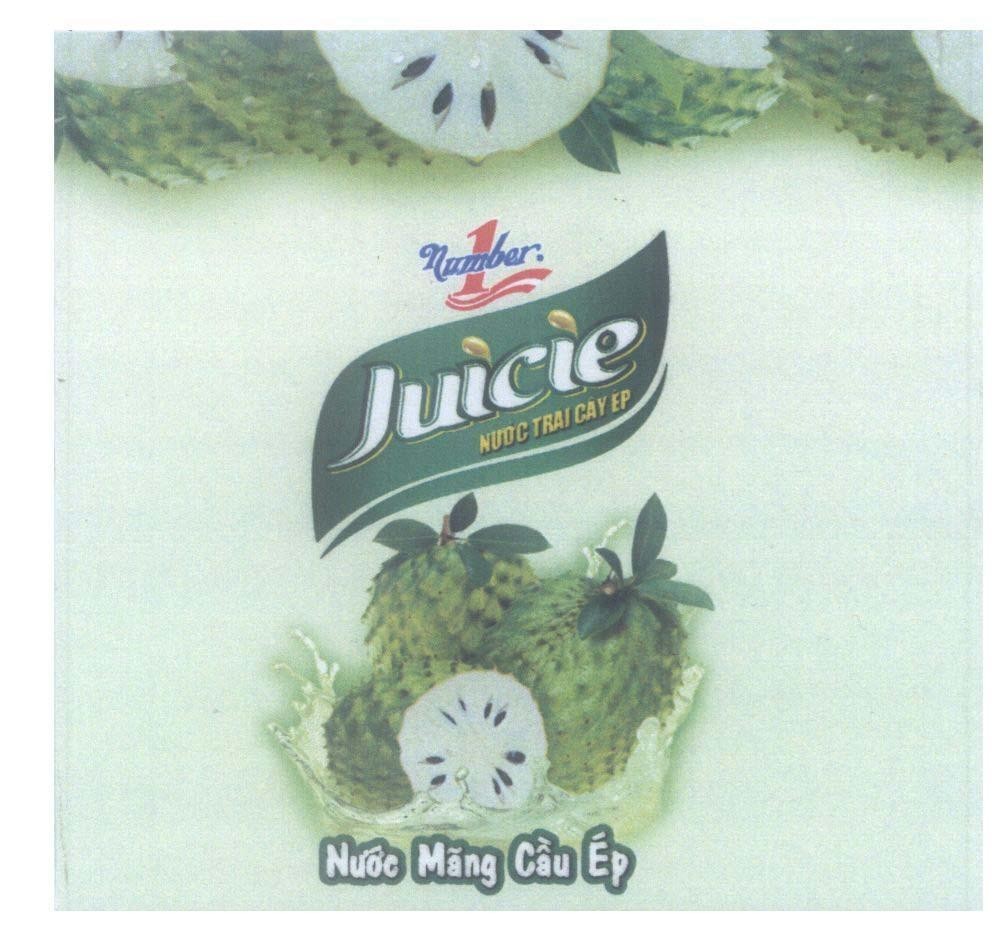 Mẫu nhãn hiệu Juicie Number 1 Nước Trái Cây ép Nước Mãng Cầu ép