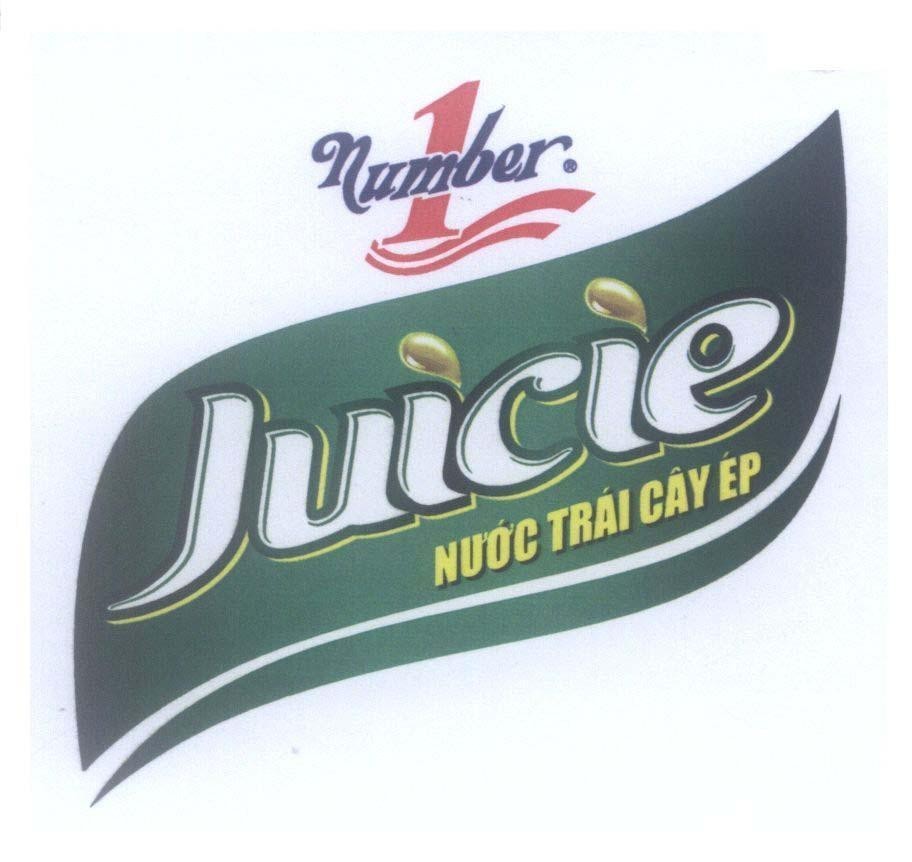 Mẫu nhãn hiệu Juicie Number 1 Nước Trái Cây ép