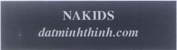 Mẫu nhãn hiệu datminhthinh.com NAKIDS
