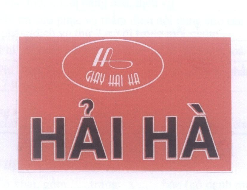 Mẫu nhãn hiệu Hải Hà H GIAY HAI HA