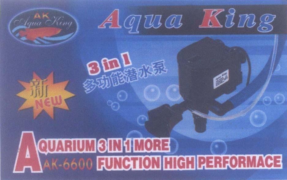 Mẫu nhãn hiệu Aqua King AK NEW A QUARIUM 3 IN 1 MORE FUNCTION HIGH PERFORMACE [máy bơm đa chức năng] AK-6600