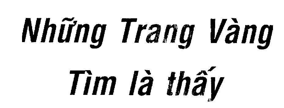 Mẫu nhãn hiệu Những Trang Vàng Tìm là thấy