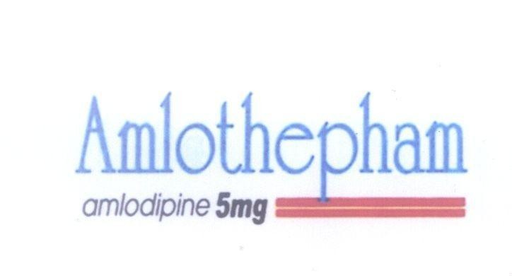 Mẫu nhãn hiệu Amlothepham amlodipine 5mg