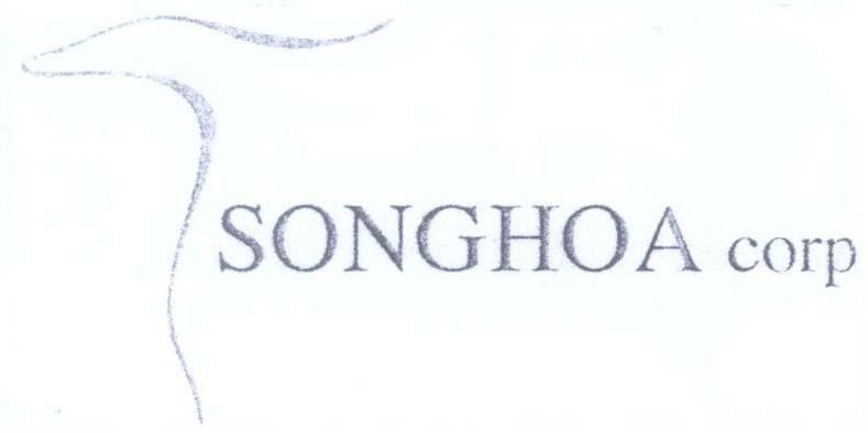Mẫu nhãn hiệu SONGHOA corp